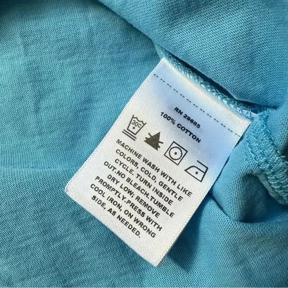 Pendleton deschutes embroidered tee, XS blue New with Tags NWT COTTON - Picture 9 of 10